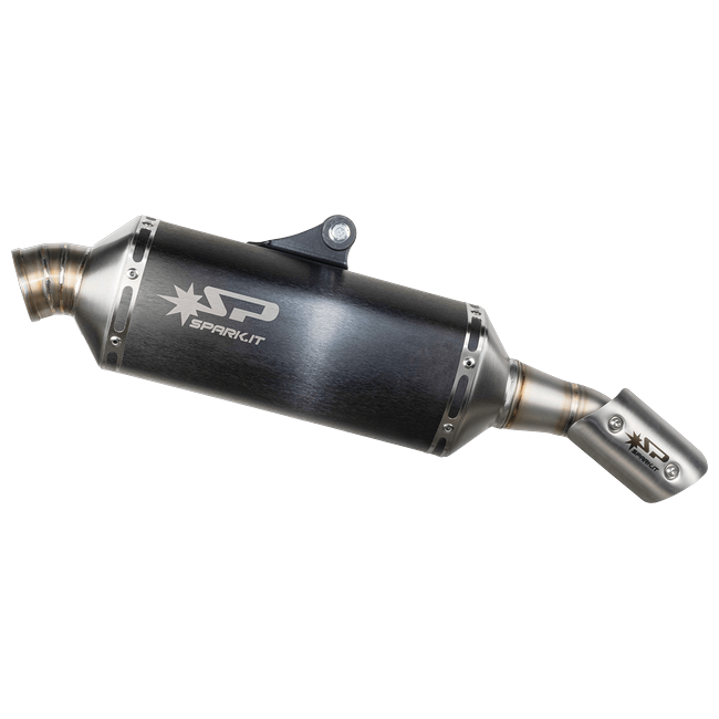 Spark Exhaust Dakar slip-on dark stainless Aprilia Tuareg 660 GAP0501DOM