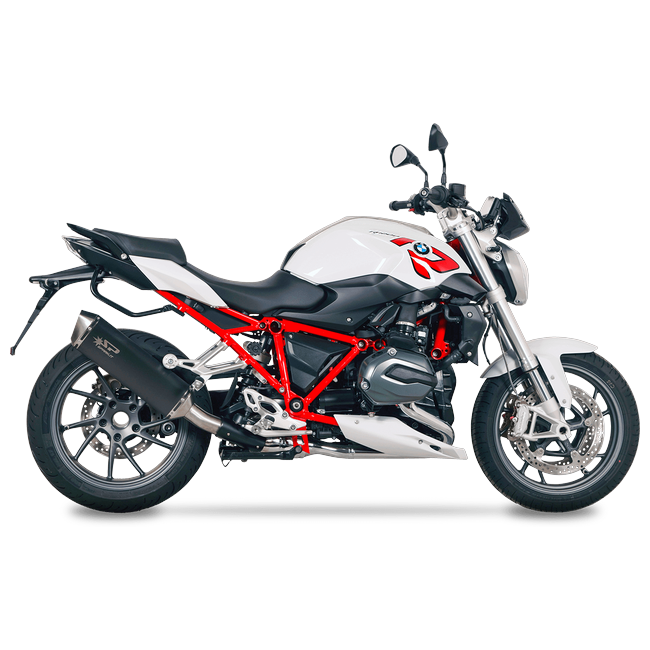 Spark Exhaust Force slip-on dark stainless BMW R 1200 R RS GBM0403DOM