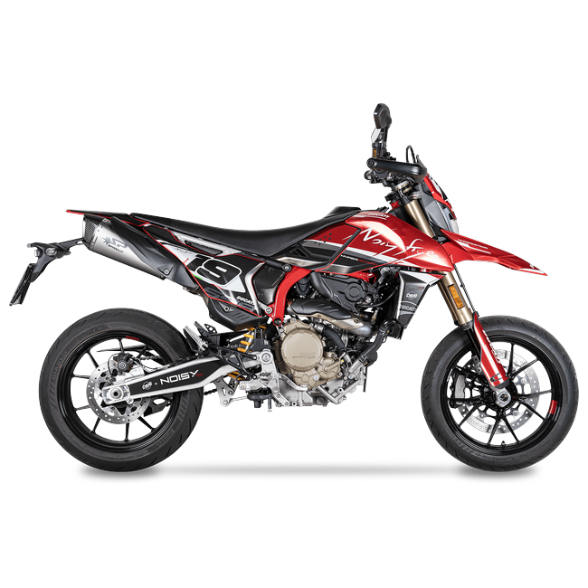 Spark Exhaust Konix Evo Slip-On Pair Titanium Ducati Hypermotard 698 Mono GDU1810TOM