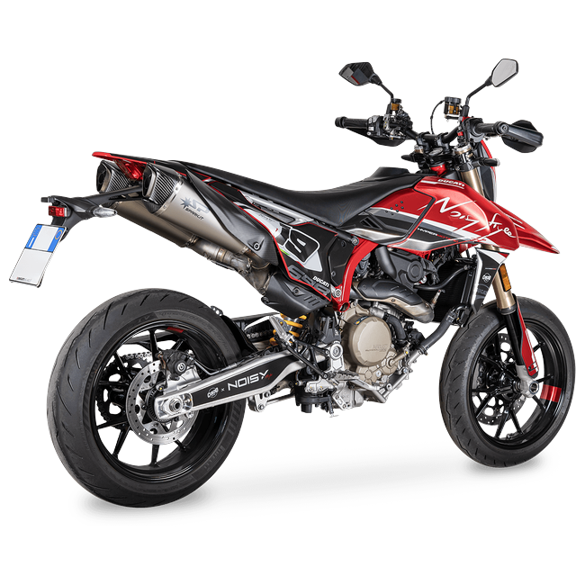 Spark Exhaust Konix Evo Slip-On Pair Titanium Ducati Hypermotard 698 Mono GDU1810TOM