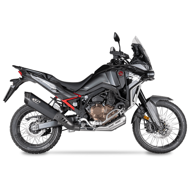 Spark Exhaust Fighter Evo Slip-On Titanium Total Black Honda CRF1100L Africa Twin GHO1702BOM