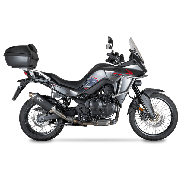 Spark Exhaust Dakar slip-on dark stainless Honda XL750 Transalp GHO2002DOM
