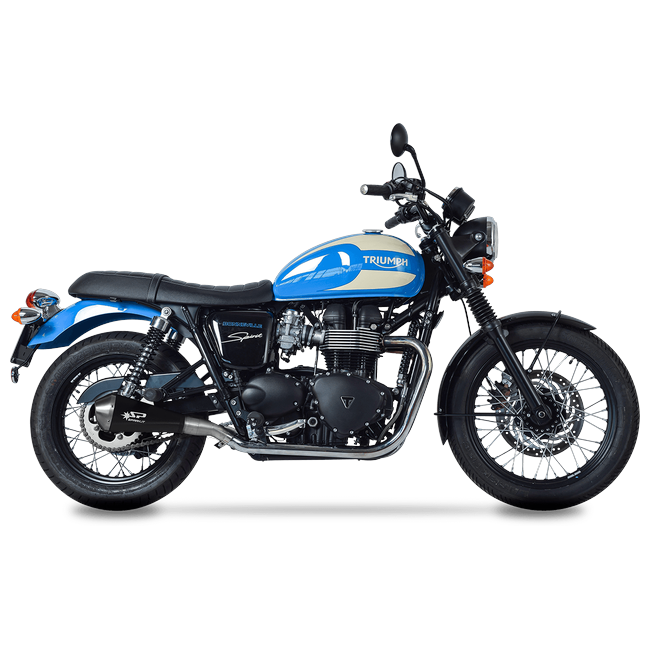 Spark Exhaust Megaphone slip-on Triumph BONNEVILLE T100 GTR0207D