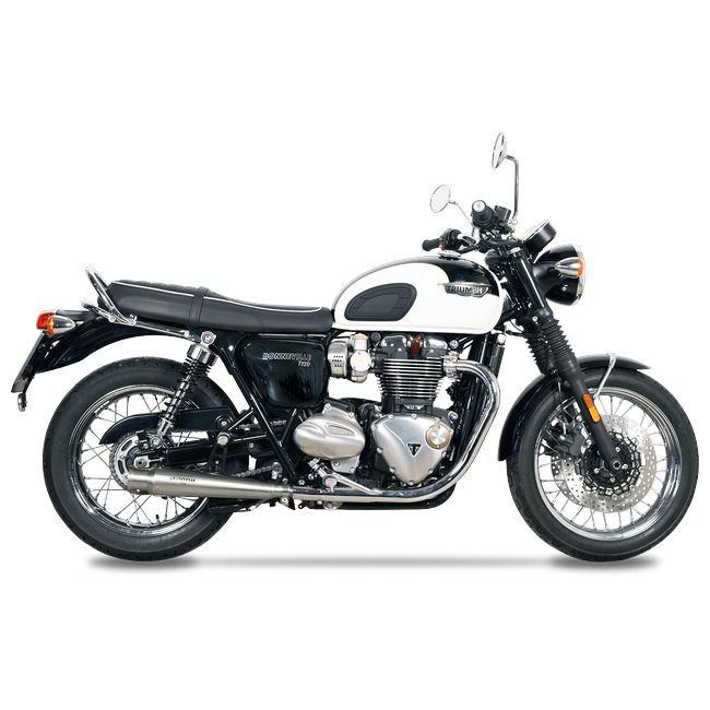 Spark Exhaust Trumpet slip-on pair stainless Triumph Bonneville T120 GTR0208IOM