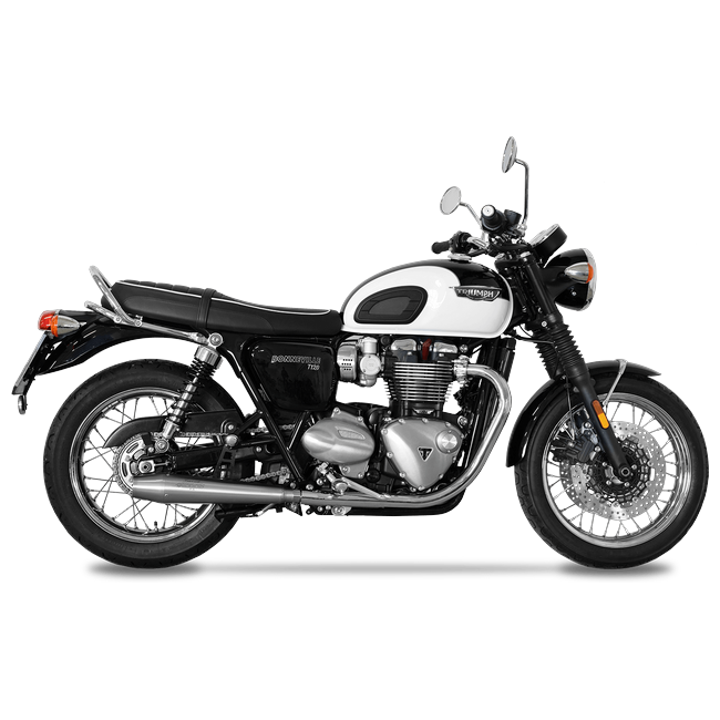 Spark Exhaust Sinfonia slip-on pair stainless Triumph Bonneville T120 GTR0209IOM