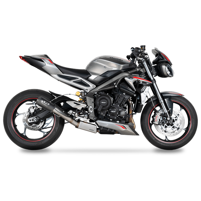 Spark Exhaust Moto GP Titanium Euro5 3/4 Kit High Lateral Triumph Street Triple 765 (2020-2022) GTR0506TOM