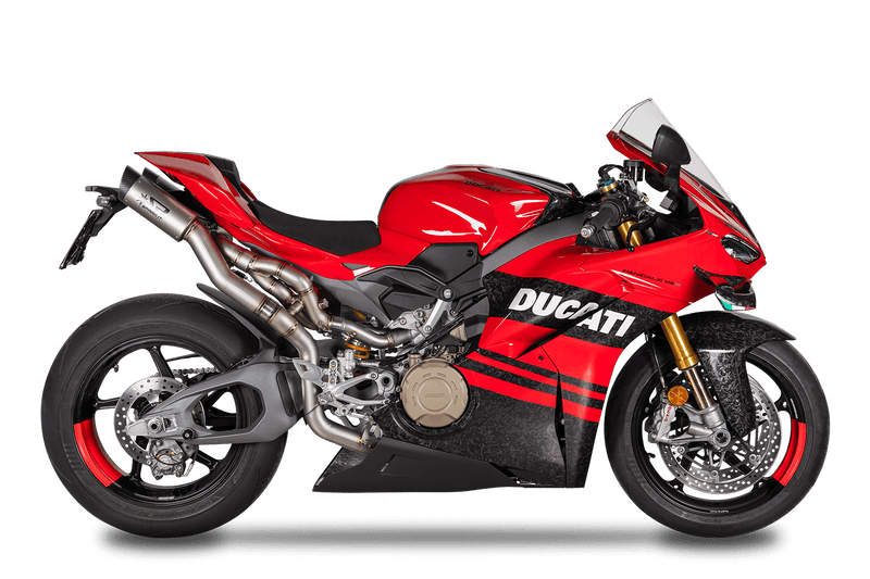 Spark Exhaust GDU8855T stainless steel full system on Ducati Panigale V4/S