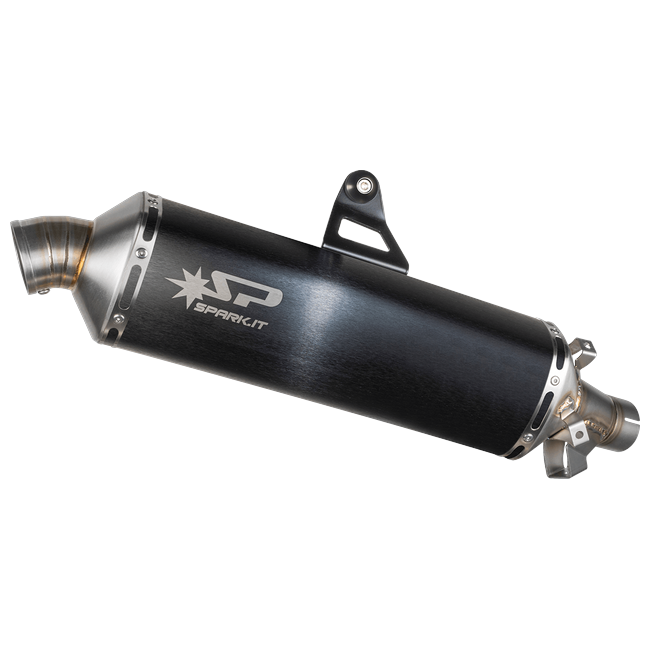 Spark Exhaust Dakar Slip-On Black Stainless Honda CRF1100L Africa Twin GHO1703DOM