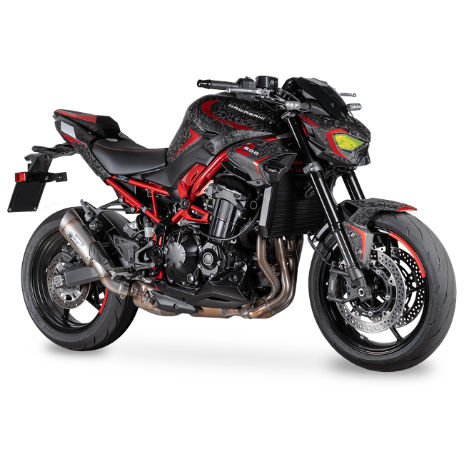 Spark Exhaust Grid-O slip-on Kawasaki Z900 GKA0908T – view 4