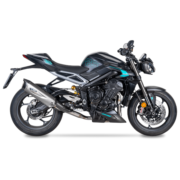 Spark Exhaust Force Evo link pipe Triumph Street Triple 765 R GTR0510T – view 2