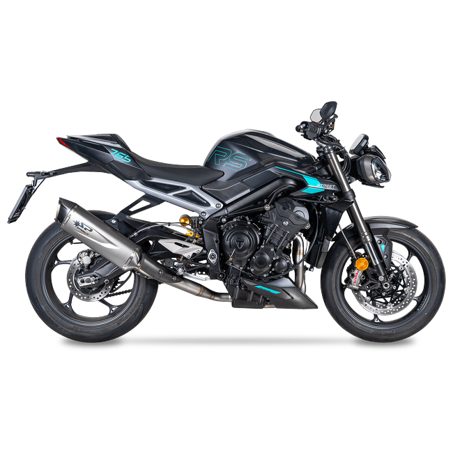 Spark Exhaust Force Evo link pipe Triumph Street Triple 765 R GTR0510T – view 2