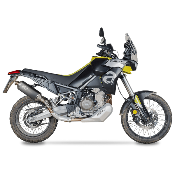 Spark Exhaust Dakar slip-on dark stainless Aprilia Tuareg 660 GAP0501DOM