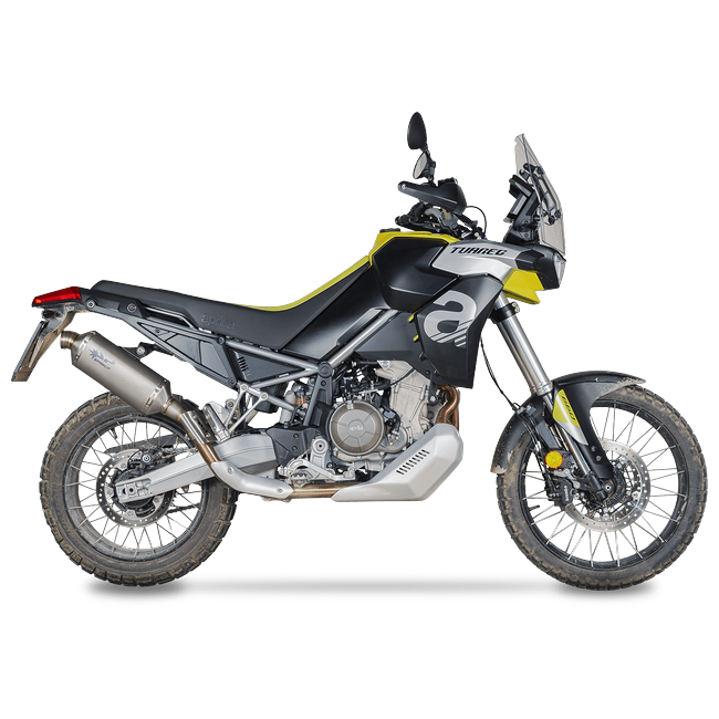 Spark Exhaust Dakar slip-on titanium Euro 5+ Aprilia Tuareg 660 GAP0501TOM