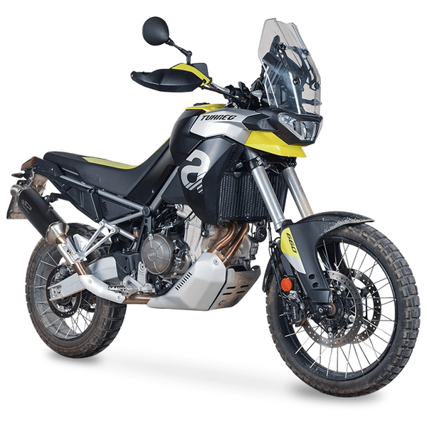 Spark Exhaust Dakar slip-on dark stainless Aprilia Tuareg 660 GAP0501DOM