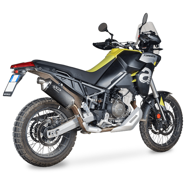 Spark Exhaust Dakar slip-on dark stainless Aprilia Tuareg 660 GAP0501DOM