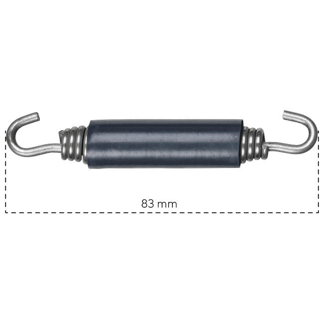 Spark Exhaust Exhaust Spring 83 mm With Rubber Sleeve Universal MOLLA06