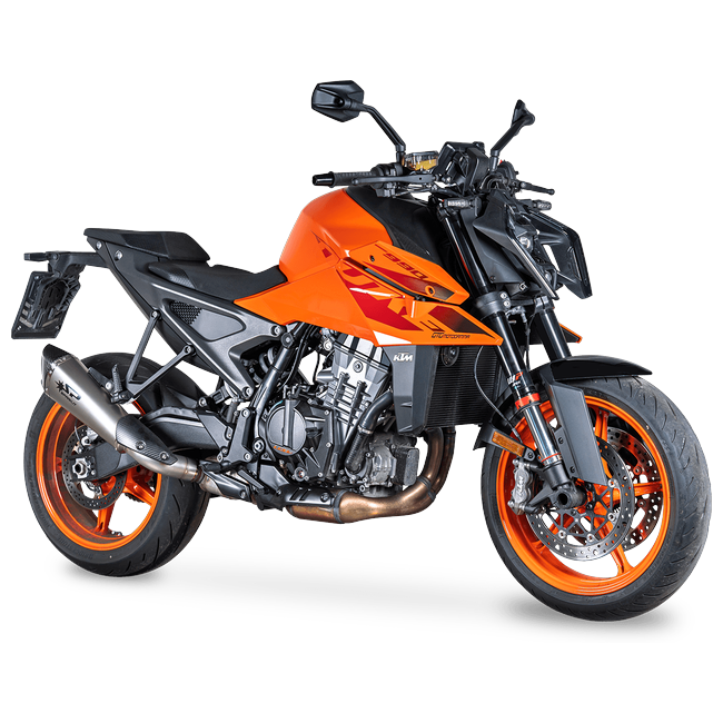 Spark Exhaust Konix Evo Slip-On Dark Stainless Euro 5+ KTM 990 Duke / R / RC R (2024-2026) GKT0121DOM