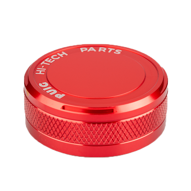 Puig CNC aluminium rear brake fluid reservoir cap for Kawasaki ZX-4RR anodised colour