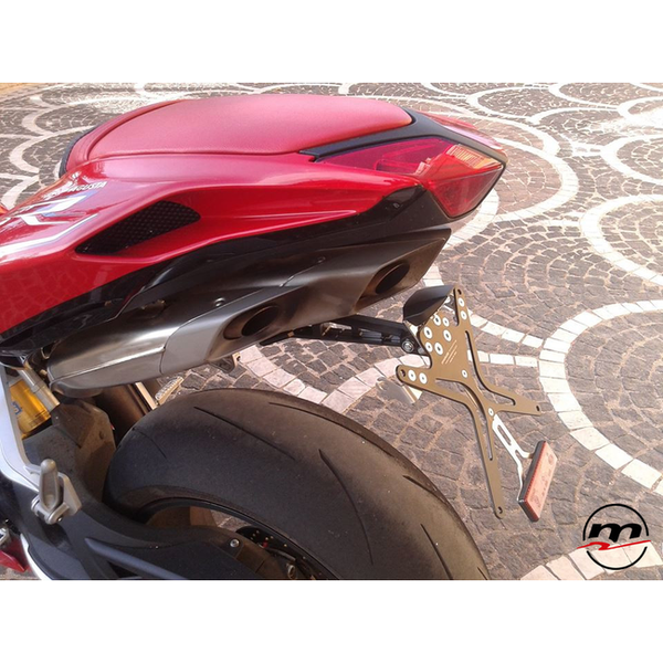 Melotti Racing Numberplate Holder PT.MV.3131-A for MV Agusta F4 1000, detail / installed view 2