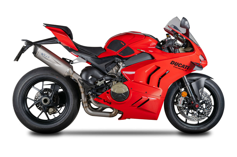 Spark FORCE EVO stainless steel half system exhaust on Ducati Panigale V4 GDU8840