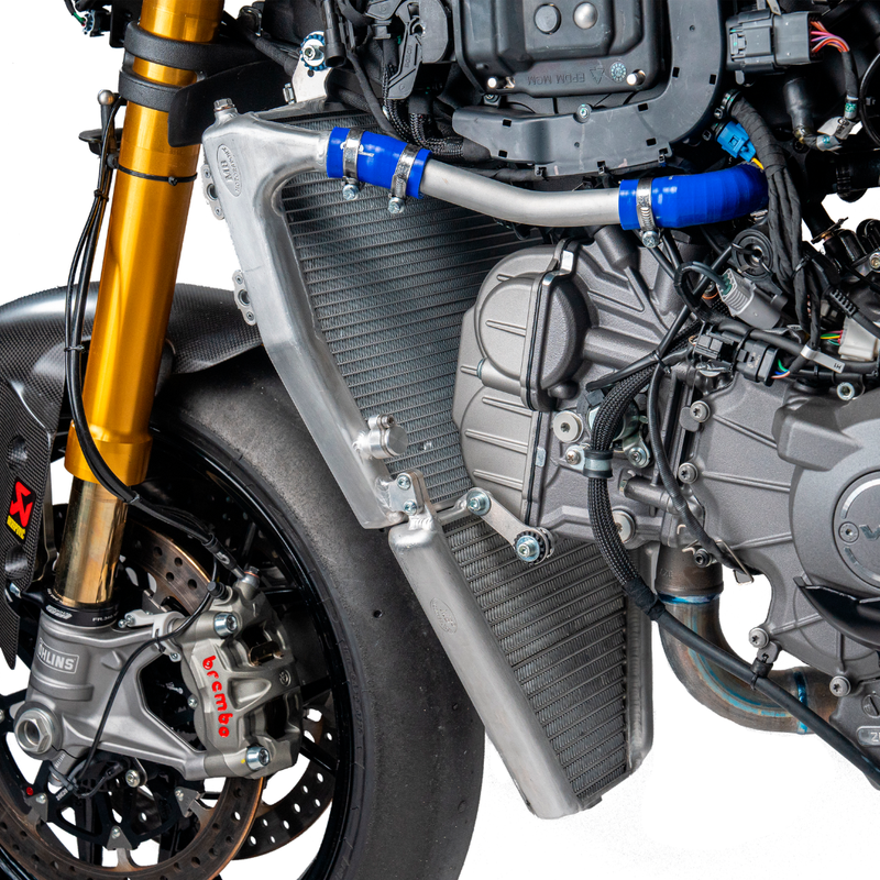 Feel Racing racing radiator kit detail, Ducati Panigale V2 890