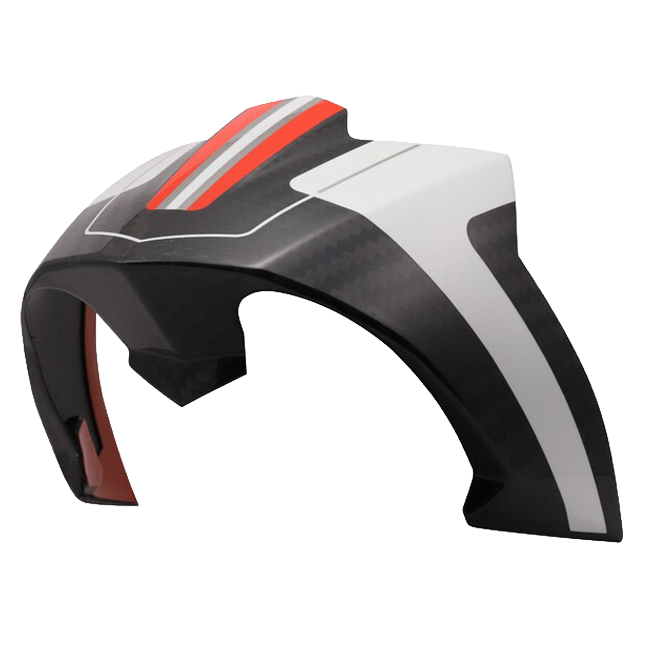 LS2 FF805 Thunder Rear Spoiler – Carbon Raute White/Red