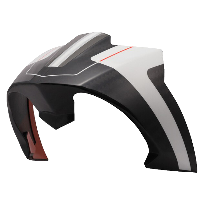 LS2 FF805 Thunder Rear Spoiler – Carbon Raute White/Grey