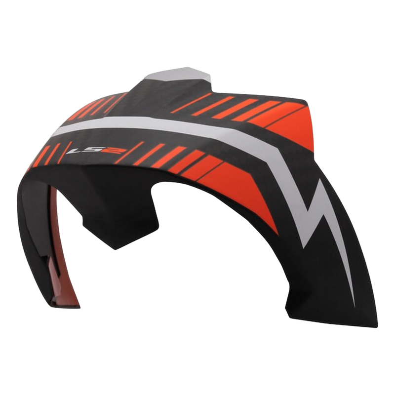 LS2 FF805 Thunder Rear Spoiler – Matt Carbon Replica Black