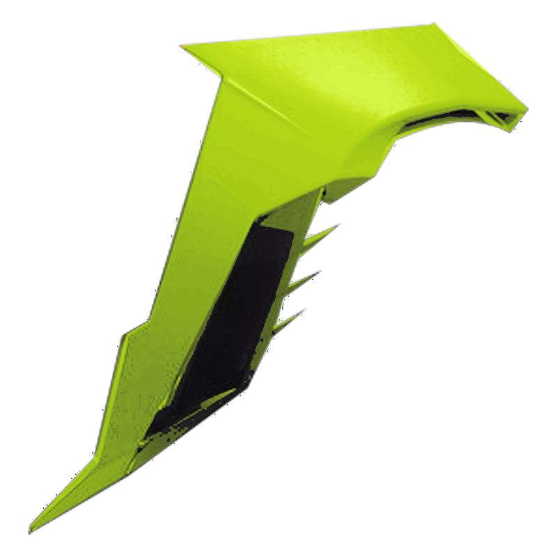 LS2 FF818 Storm III Air Vent Rear – Hi-Vis Yellow