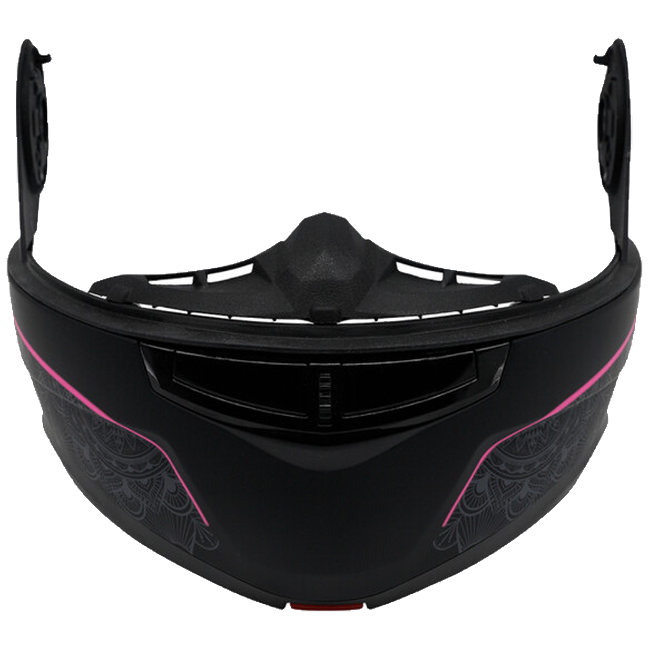 LS2 FF908 Strobe II Chin Bar Lux Matt Black Pink