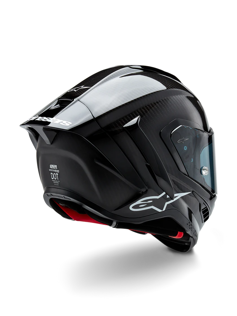 Alpinestars Supertech R10 Solid full-face helmet in carbon gloss finish