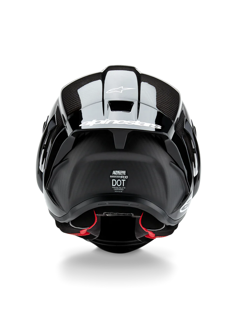 Alpinestars Supertech R10 Solid full-face helmet in carbon gloss finish