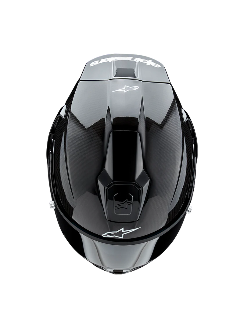 Alpinestars Supertech R10 Solid full-face helmet in carbon gloss finish