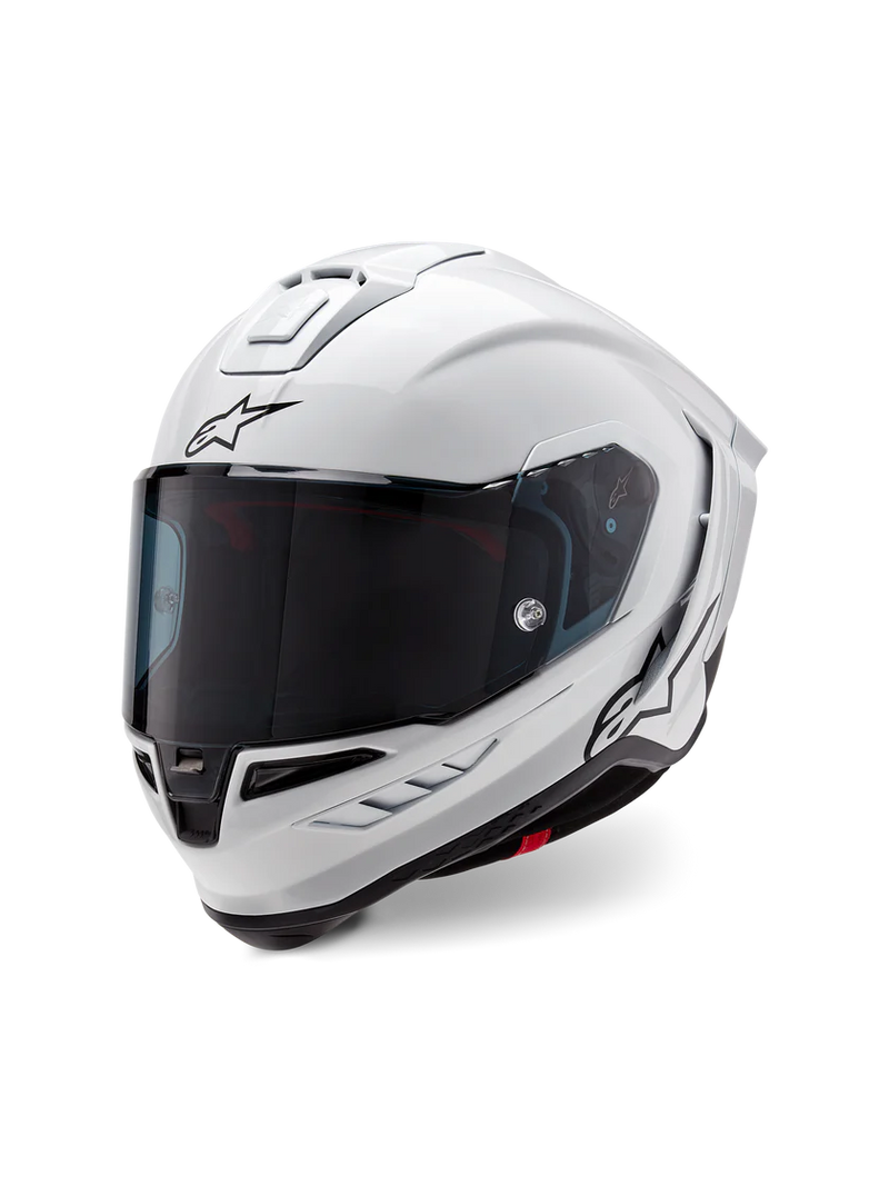 Alpinestars Supertech R10 Solid full-face helmet in gloss white