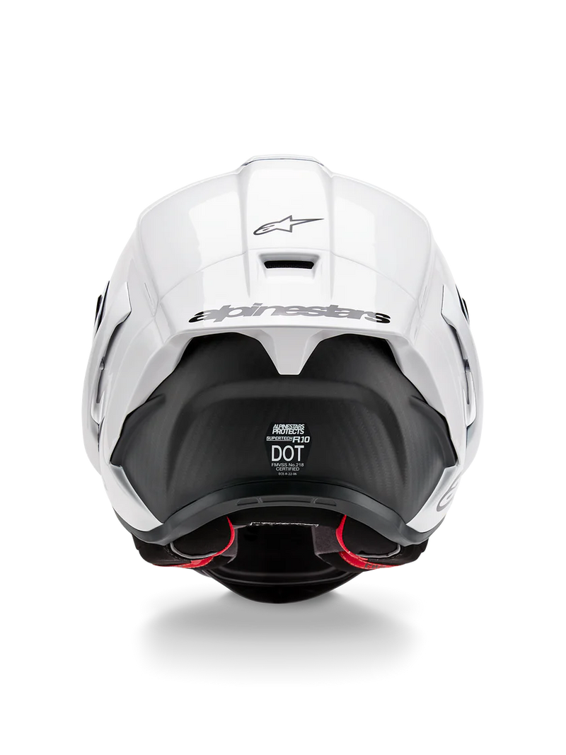 Alpinestars Supertech R10 Solid full-face helmet in gloss white