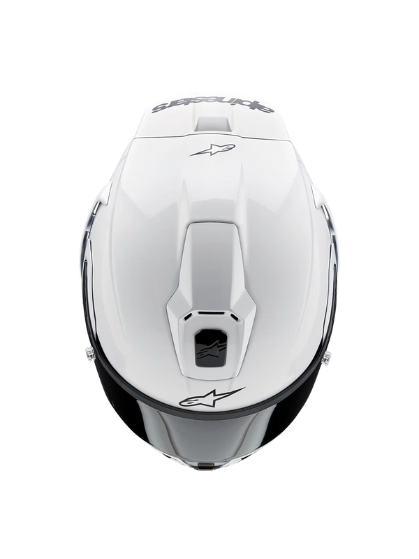 Alpinestars Supertech R10 Solid full-face helmet in gloss white