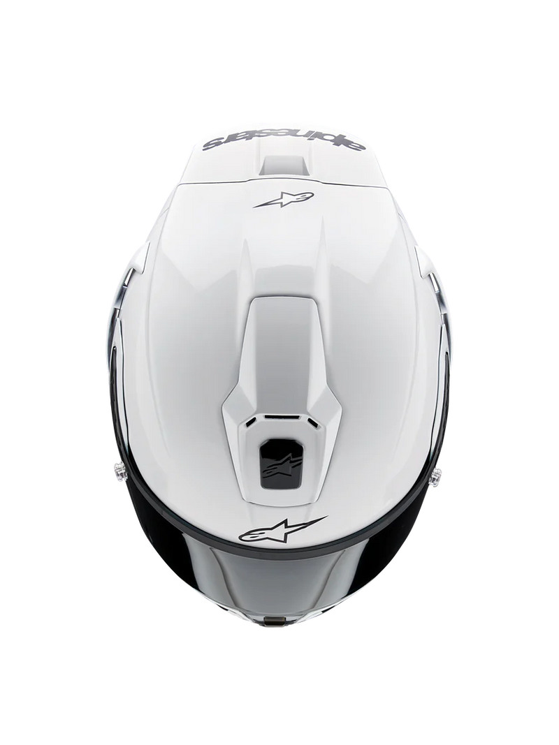 Alpinestars Supertech R10 Solid full-face helmet in gloss white