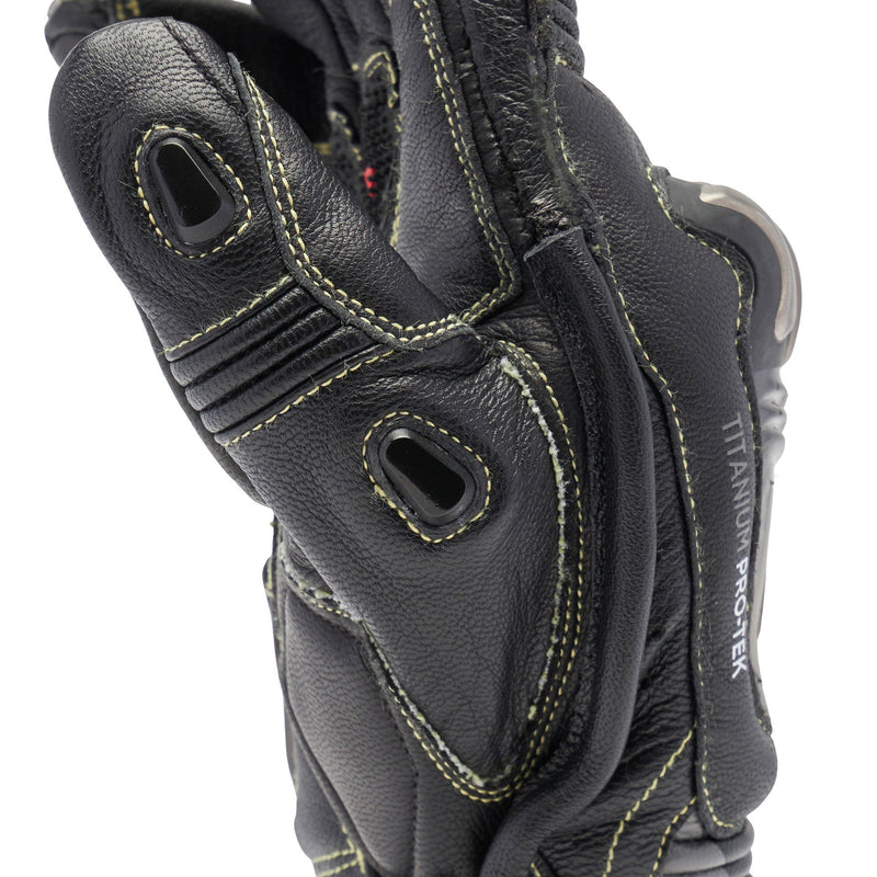 Dainese Full Metal 7 Racing leather motorcycle gloves in black