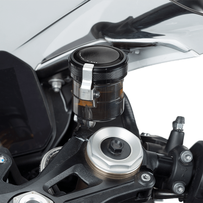 Puig CNC aluminium front brake reservoir cap for Honda CBR 600 RR PC69, anodised finish