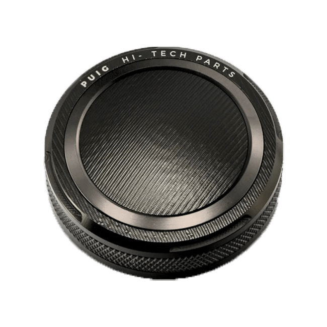 Puig CNC aluminium front brake fluid reservoir cap for BMW M1000RR K66 in anodised colour options