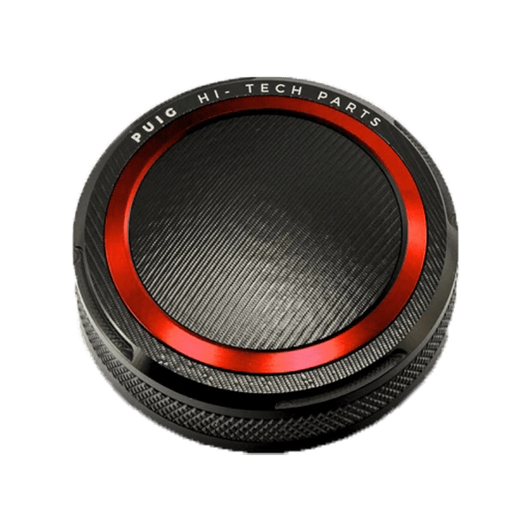Puig CNC aluminium front brake fluid reservoir cap for BMW S1000RR K67 in anodised colour finish