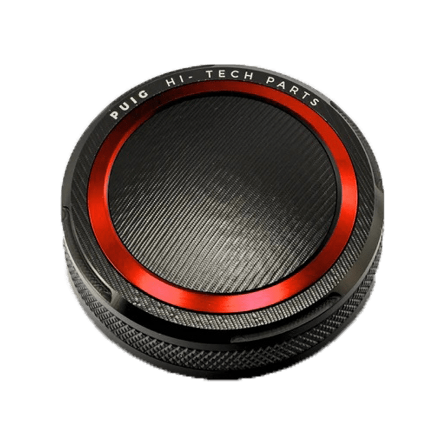 Puig CNC aluminium front brake fluid reservoir cap for BMW S1000RR K67 in anodised colour finish