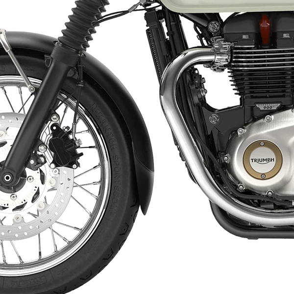 Puig Front Fender Extension for Triumph Bonneville T100 Black (2017–2020)