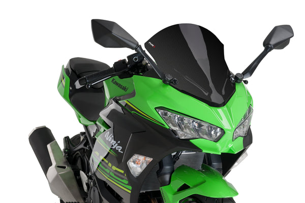Puig Z-Racing double-bubble windscreen for Kawasaki Ninja 400 2018-2023