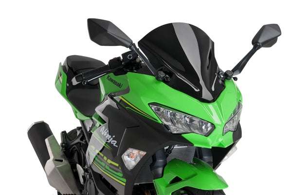 Puig Z-Racing double-bubble windscreen for Kawasaki Ninja 400 2018-2023
