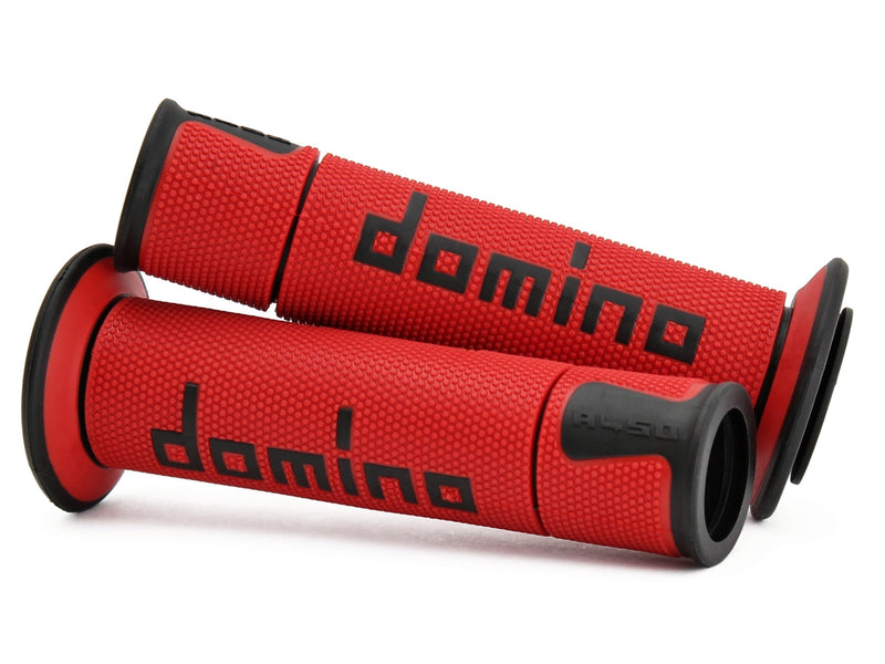 Domino A450 Racing Grips dual-compound TPR handlebar grips in multiple colour options