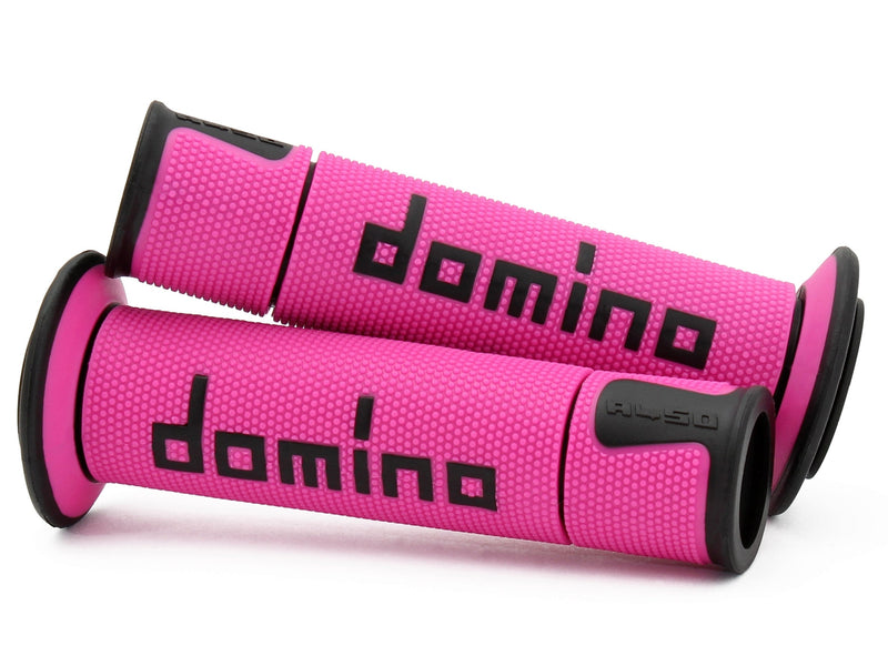 Domino A450 Racing Grips dual-compound TPR handlebar grips in multiple colour options