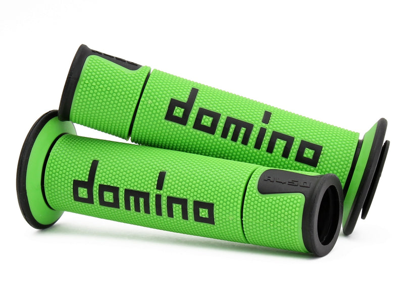 Domino A450 Racing Grips dual-compound TPR handlebar grips in multiple colour options