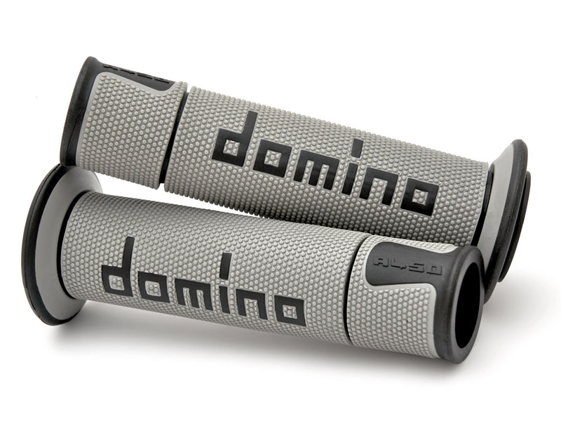 Domino A450 Racing Grips dual-compound TPR handlebar grips in multiple colour options