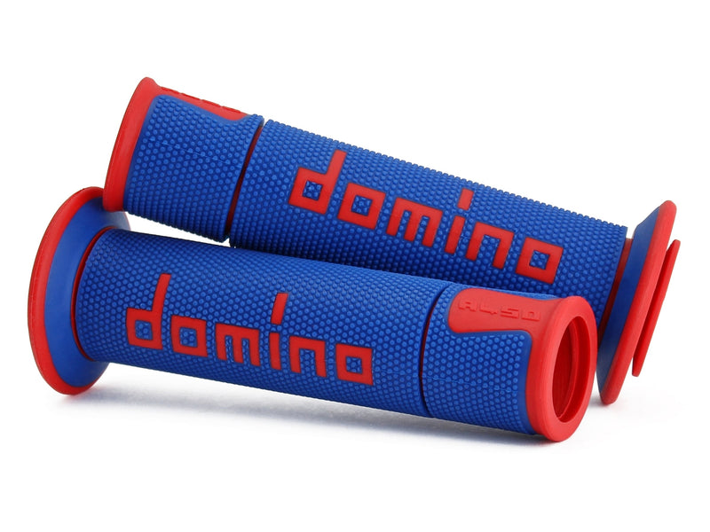 Domino A450 Racing Grips dual-compound TPR handlebar grips in multiple colour options